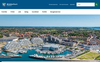 Screenshot af middelfart.dk