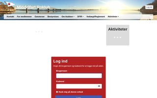 Screenshot af middelfartroklub.dk