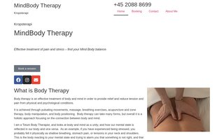 Screenshot af mindbodytherapy.dk
