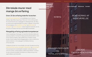Screenshot af murerfirmaetdossing.dk