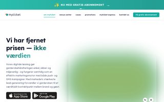 Screenshot af myticket.dk