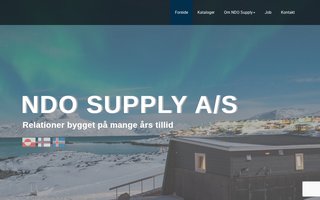 Screenshot af ndosupply.dk