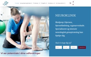 Screenshot af neuroklinik.dk