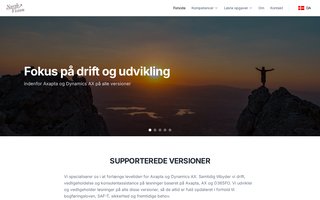 Screenshot af northvision.dk