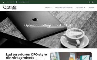 Screenshot af optibiz.dk