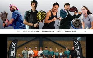 Screenshot af padelunivers.dk