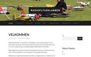Screenshot af radioflyveklubben.dk
