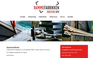 Screenshot af ramme-fabrikken.dk
