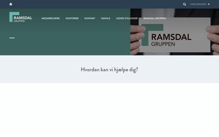 Screenshot af ramsdalgruppen.dk