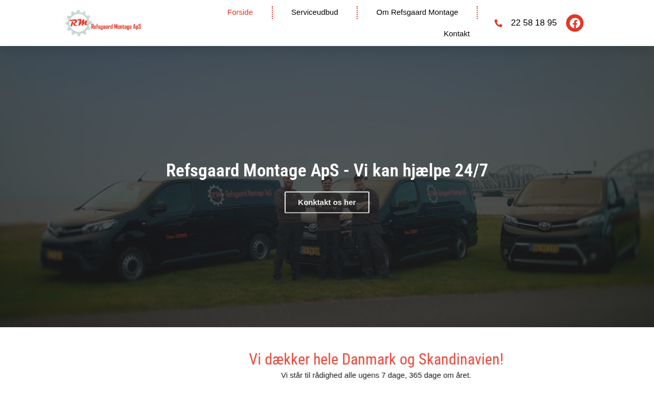 Screenshot af refsgaardmontage.dk