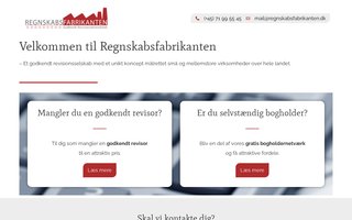 Screenshot af regnskabsfabrikanten.dk