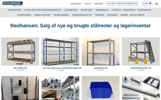 Screenshot af reolhansen.dk