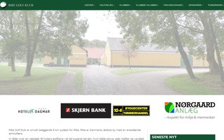 Screenshot af ribegolfklub.dk