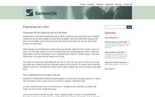 Screenshot af sensetik.dk