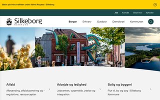 Screenshot af silkeborg.dk