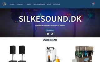 Screenshot af silkesound.dk