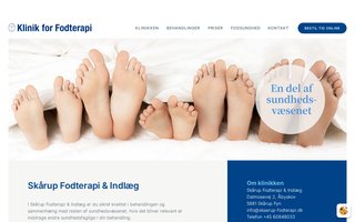 Screenshot af skaarup-fodterapi.dk