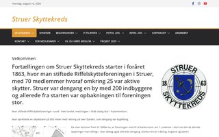 Screenshot af struer-skyttekreds.dk