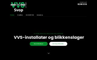 Screenshot af svopvvs.dk