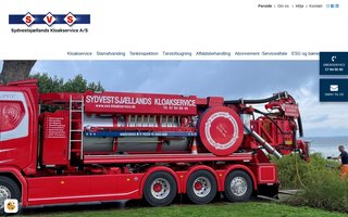 Screenshot af svs-kloakservice.dk