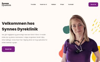 Screenshot af synnesdyreklinik.dk