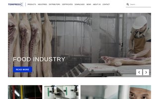 Screenshot af tempress.dk
