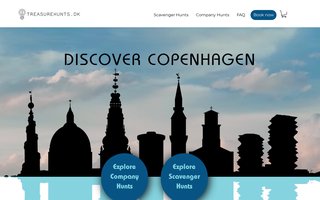 Screenshot af treasurehunts.dk