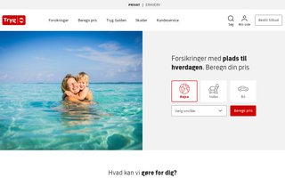 Screenshot af tryg.dk
