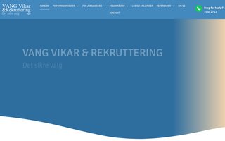 Screenshot af vangvikar.dk