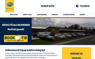 Screenshot af vejrupauto.dk