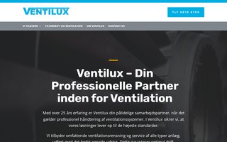 Screenshot af ventilux.dk