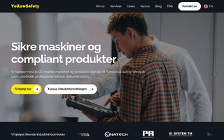 Screenshot af yellowsafety.dk