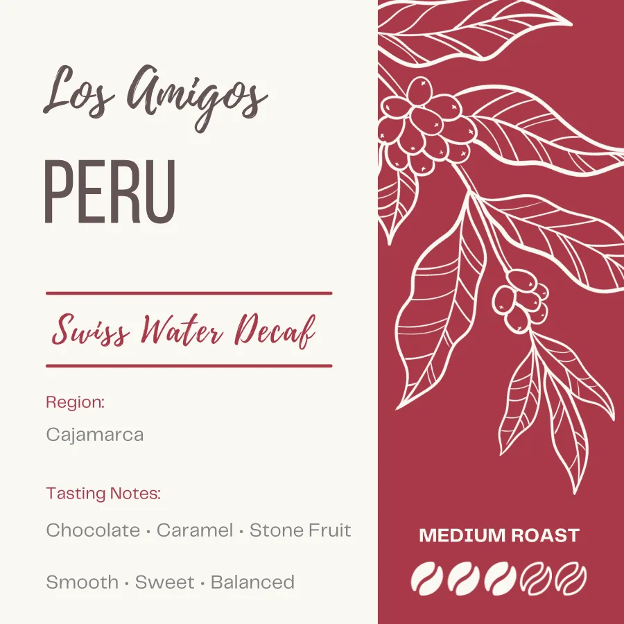 PERU - LOS AMIGOS SWISS WATER DECAFFEINATED