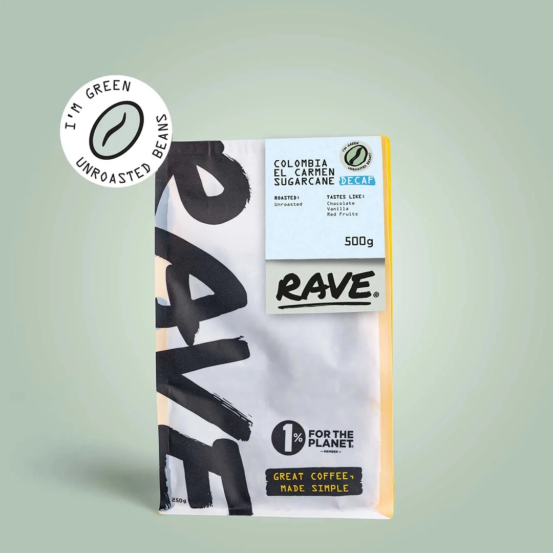 Colombia El Carmen DECAF Green Coffee Beans