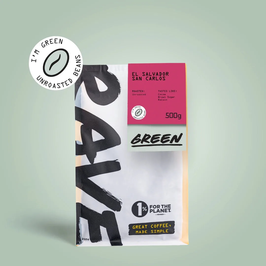 El Salvador San Carlos Green Coffee Beans