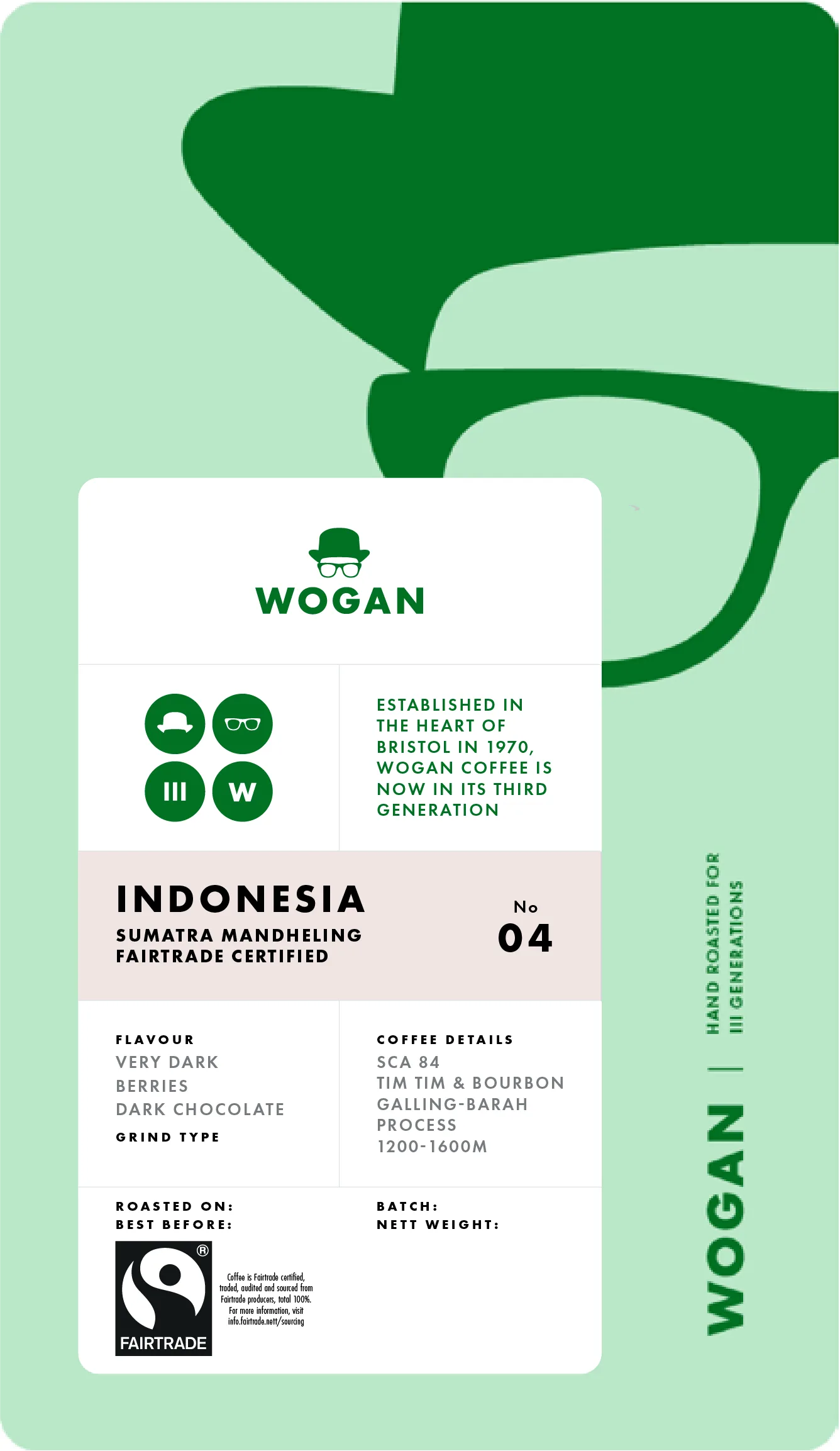 Fairtrade Certified Indonesia Sumatra Mandheling