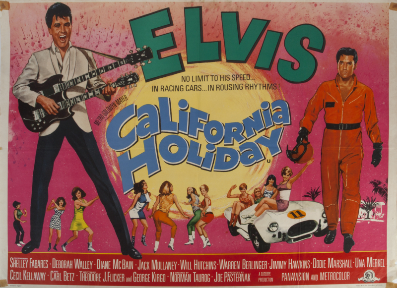 ELVIS PRESLEY CALIFORNIA HOLIDAY POSTER