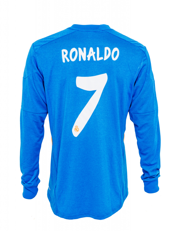 CRISTIANO RONALDO 2014 REAL MADRID MATCH ISSUED JERSEY