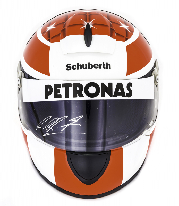 MICHAEL SCHUMACHER SIGNED SCHUBERTH F1 REPLICA HELMET