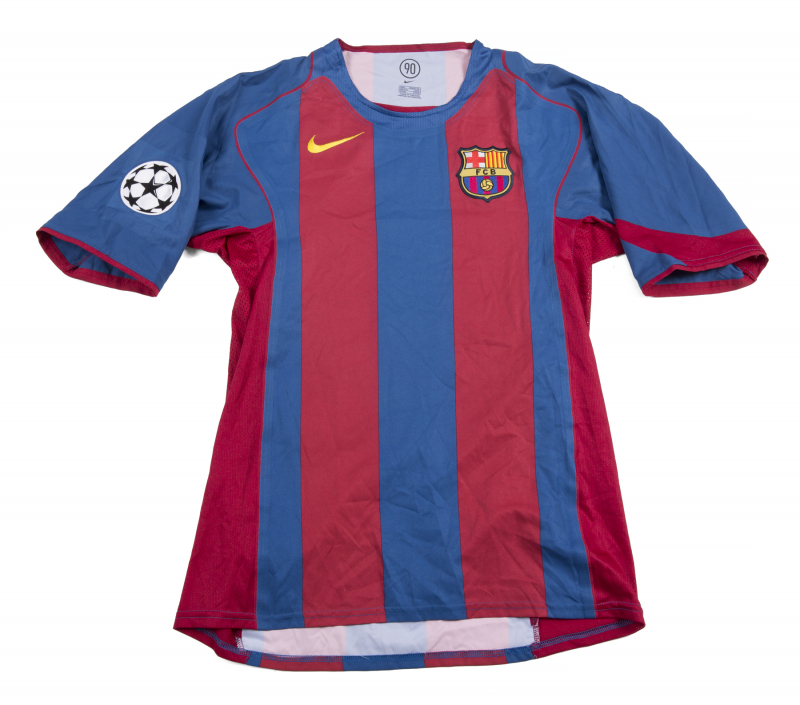 RONALDINHO FC BARCELONA 2004-2005 UEFA CHAMPIONS LEAGUE MATCH WORN