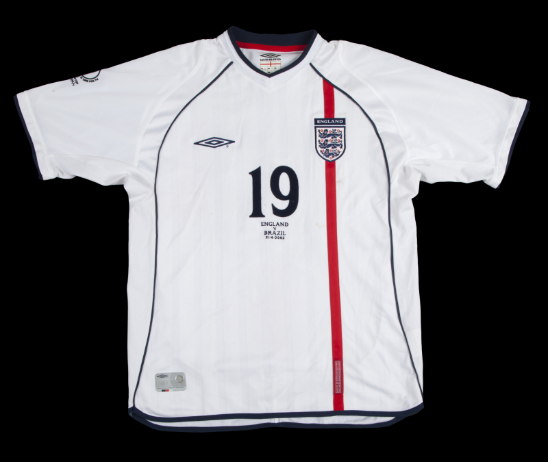 JOE COLE 2002 FIFA WORLD CUP ENGLAND TEAM ISSUED JERSEY