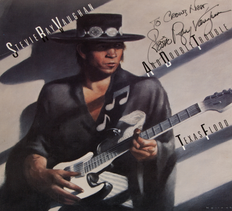 STEVIE RAY VAUGHAN SIGNED AND INSCRIBED ALBUM