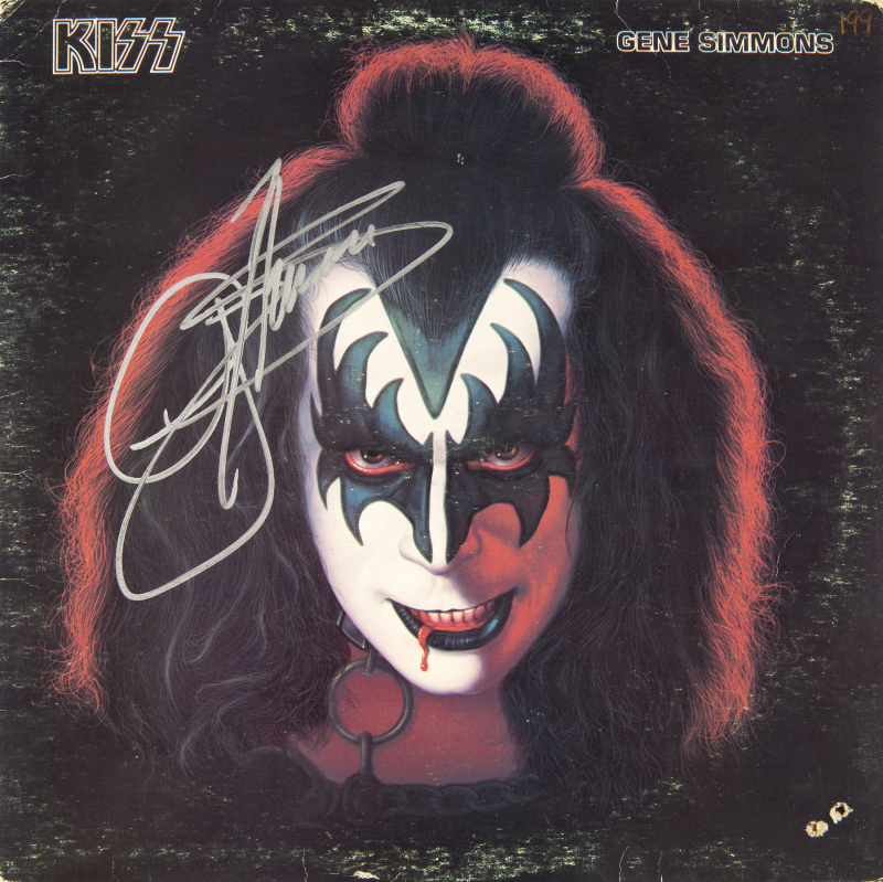 KISS Gene Simmons ⁄ Paul 直筆サイン Stanley ジーンシモンズ キッス