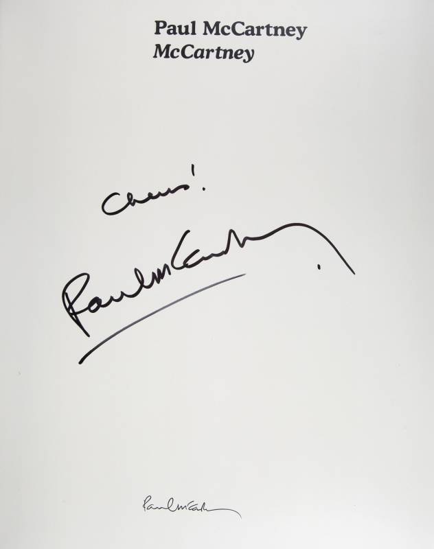 PAUL McCARTNEY SIGNED ARCHIVE COLLECTION RELEASE