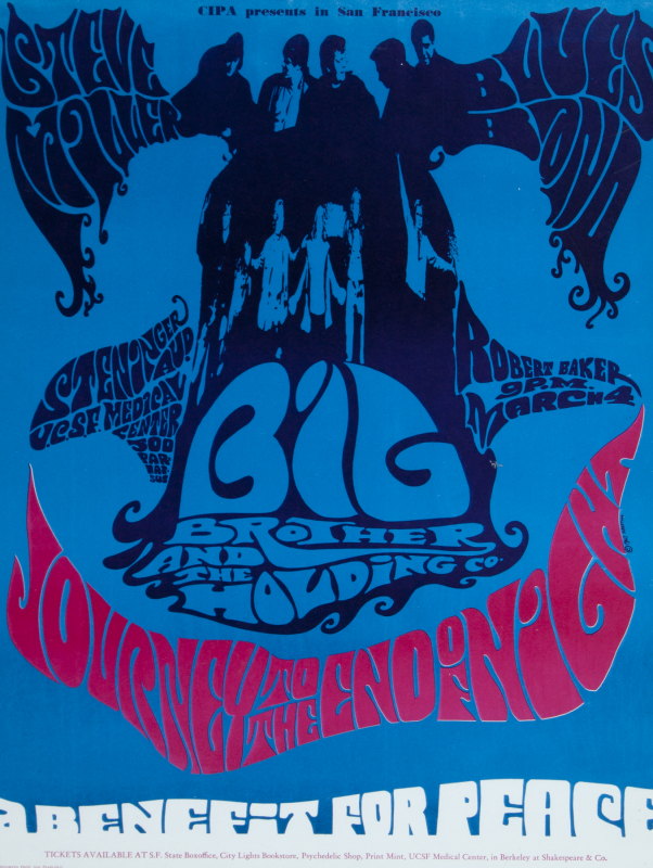 JANIS JOPLIN BIG BROTHER & THE HOLDING COMPANY PEACE BENEFIT