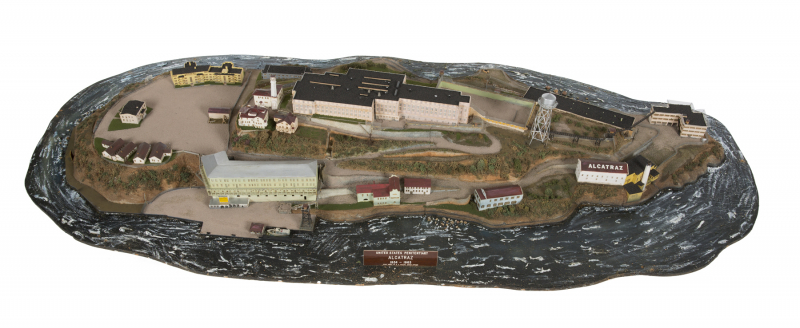 ALCATRAZ PENITENTIARY MODEL USED IN ESCAPE FROM ALCATRAZ AND BY THE FBI