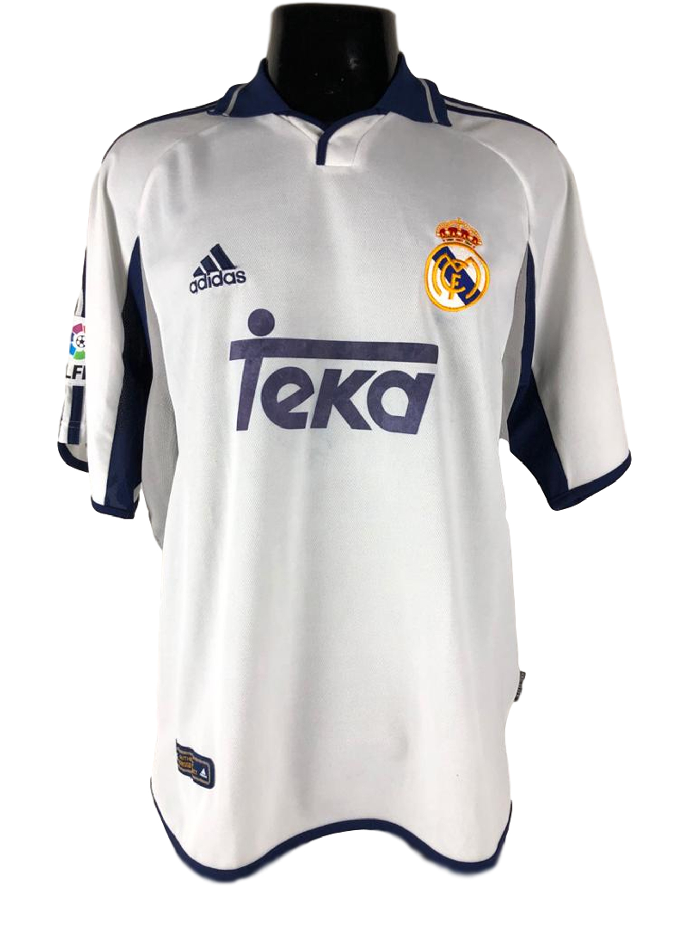FLÁVIO CONCEIÇÃO REAL MADRID 2000-2001 LA LIGA GAME WORN JERSEY