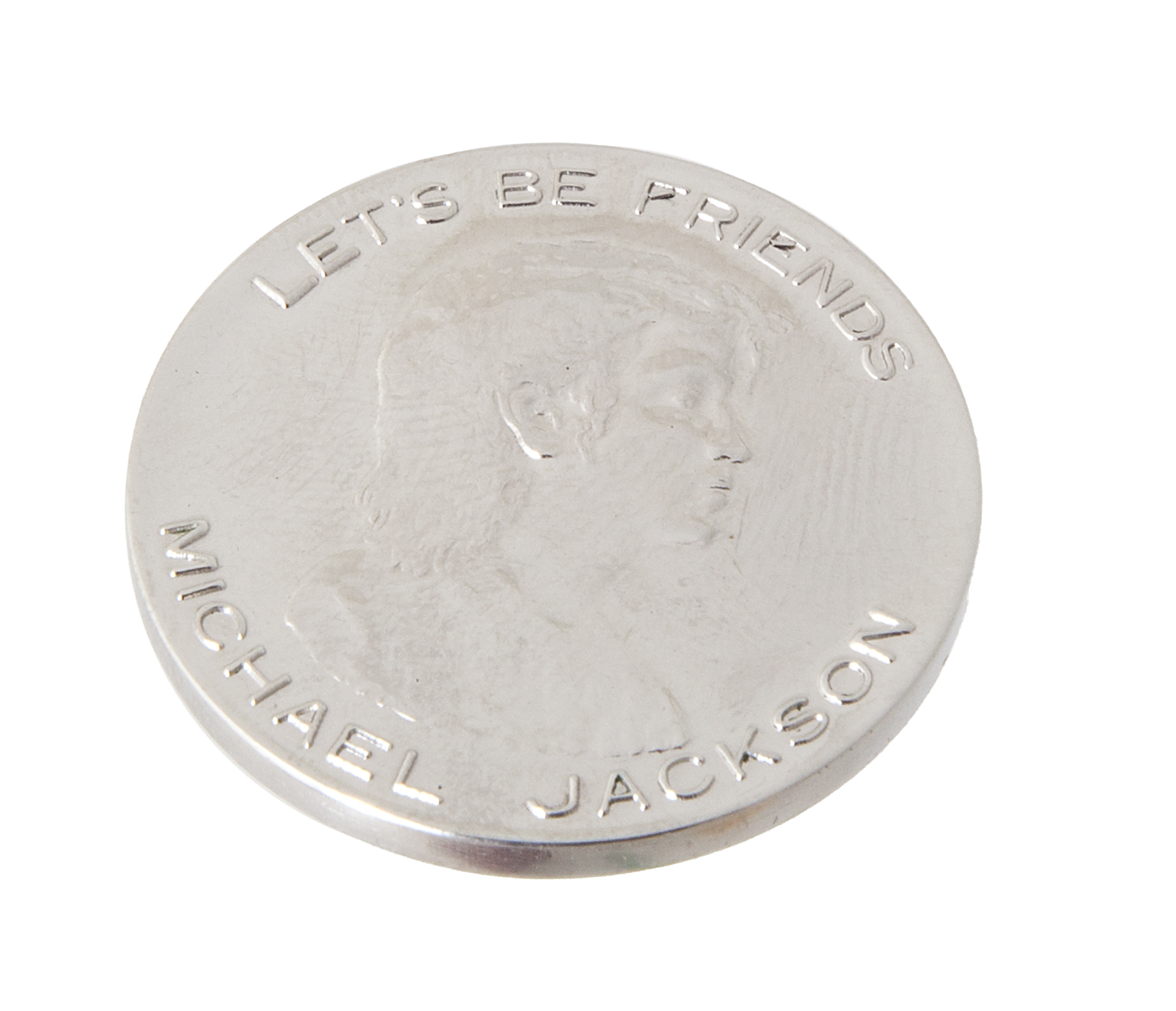 MICHAEL JACKSON COMMEMORATIVE PLATINUM COIN FROM HIS JAPANESE BAD TOUR