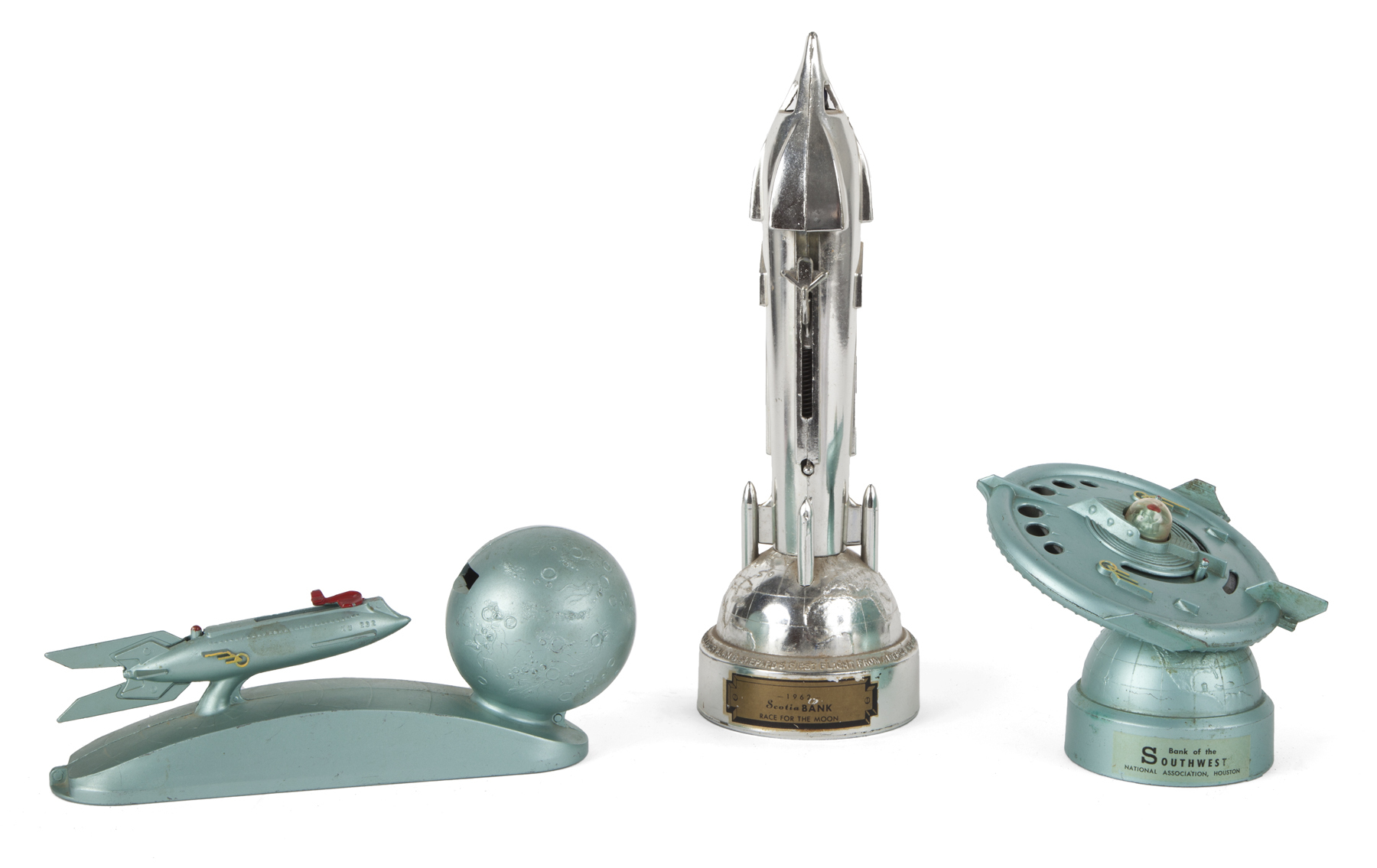 COLLECTION OF SPACE-THEMED COIN BANKS