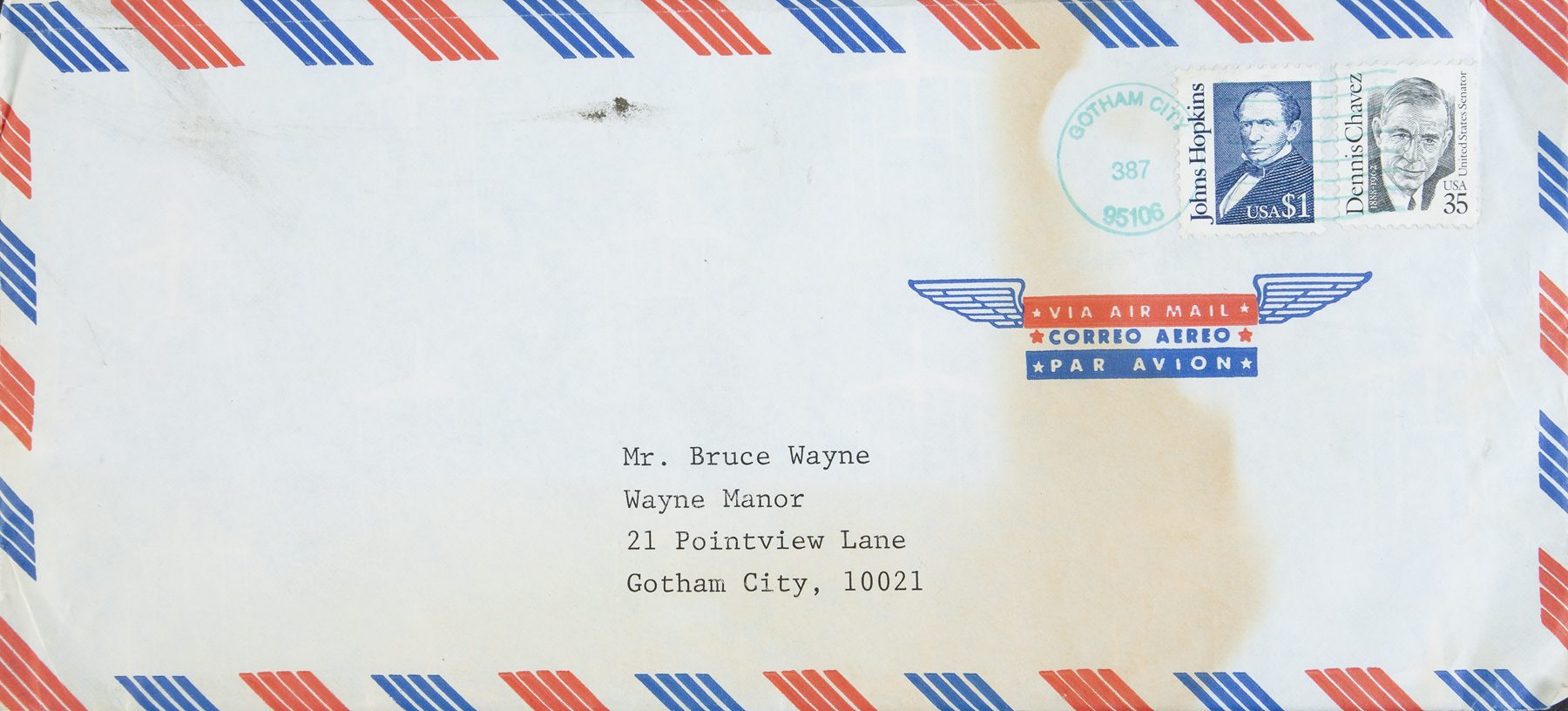 Blue Wayne Lettering MICHAEL KEATON